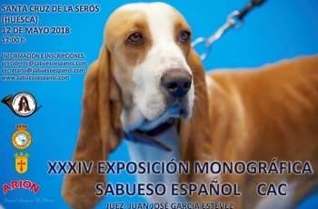 XXXIV EXPOSICIÓN MONOGRÁFICA DEL CLUB DEL SABUESO ESPAÑOL 2018